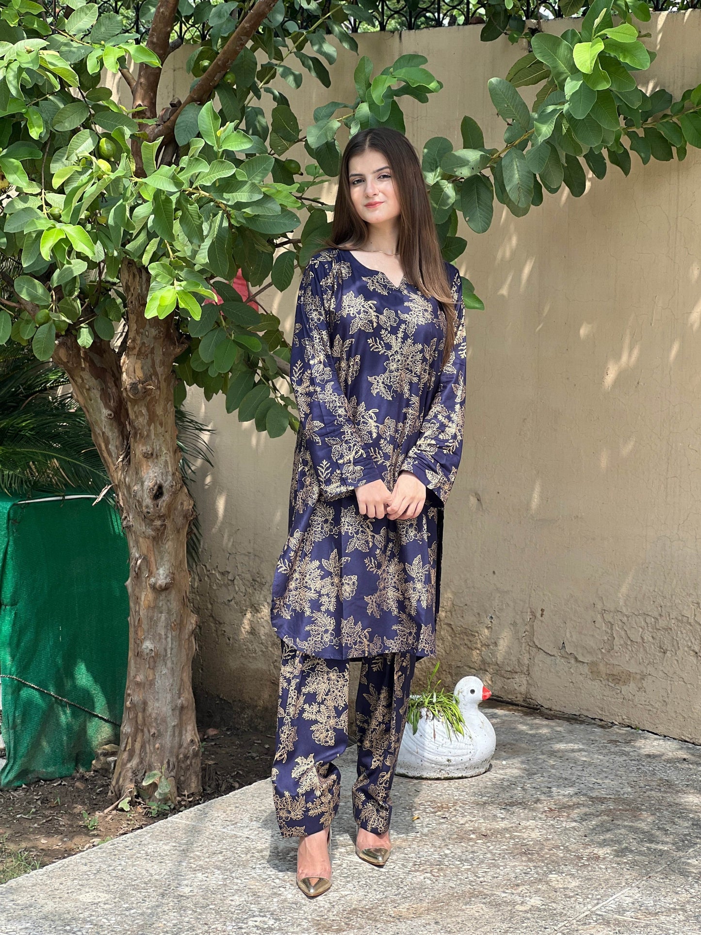 blue fershi shalwar 2pice - BK.Clothings